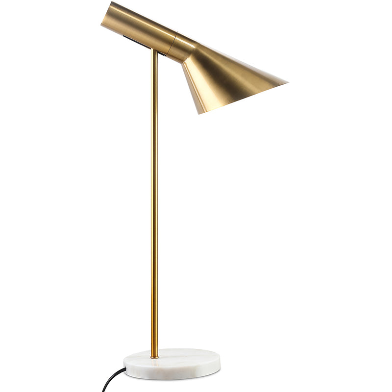 Modern Gold Floor Lamp in Metal and Marble – Quely