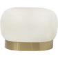 Pouf Bench Vanity – White Bouclé – Loui
