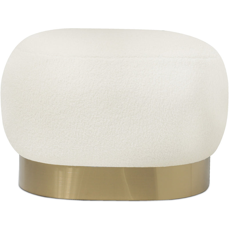 Pouf Bench Vanity – White Bouclé – Loui