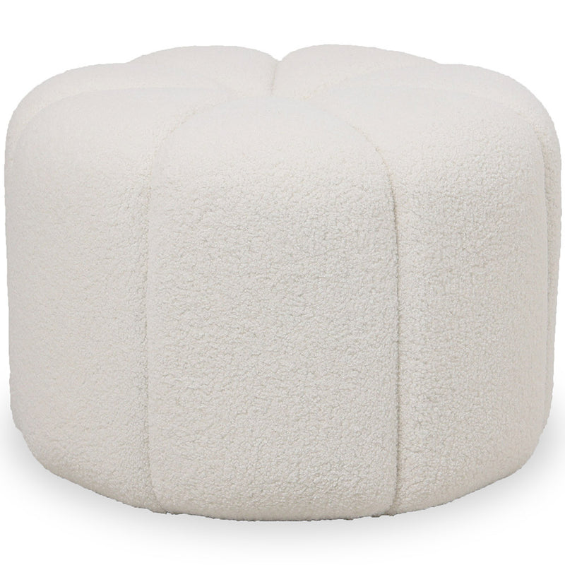 Pouf Round Bouclé Fabric - Harley
