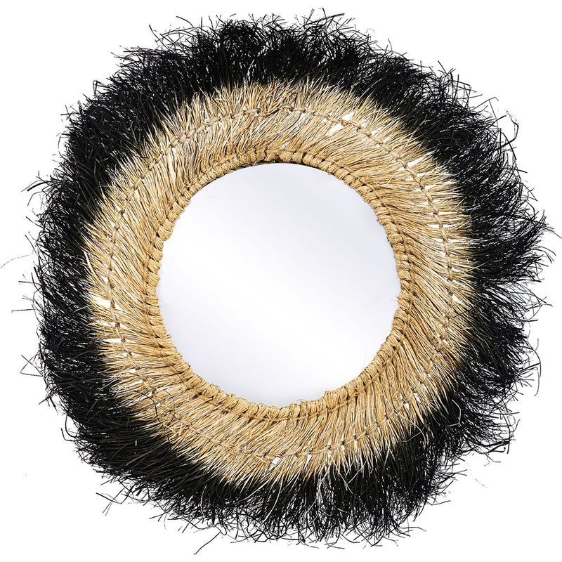 Specchio da parete - Design rotondo Boho Bali (60 cm) - Bioe