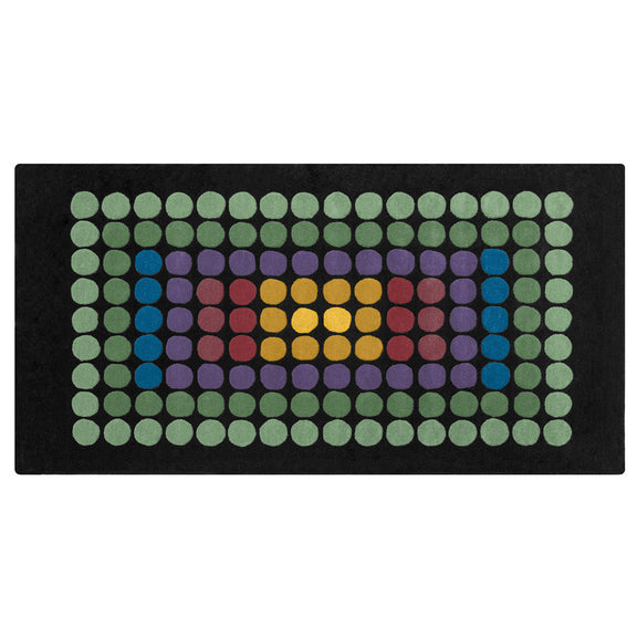 Rectangular Wool Rug – Geometric Design – 200 x 125 cm – Yoler - gallery 1