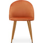 Dining Chair - Upholstered in Velvet - Backrest with Pattern - Evelyne