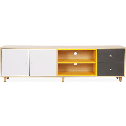 Drewniana szafka RTV – skandynawski design – Bena