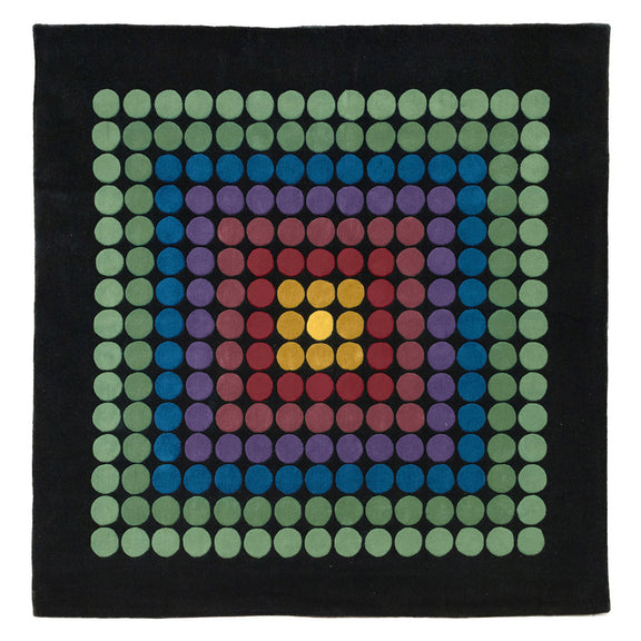 Square Wool Rug – Geometric Design – 250 x 250 cm – Yoler - gallery 1
