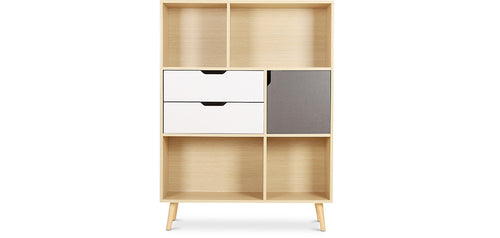 Wooden Bookshelf - Scandinavian Design - Pol - gallery 1