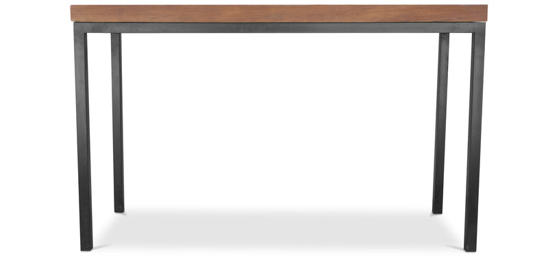 Industrial bar table - 150cm - Wood and metal - gallery 1