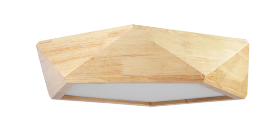 Ceiling Led Lamp Scandinavian Design Wooden - Akira - gallery 2