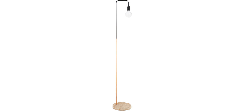 Carlo floor lamp - Metal and marble - gallery 1