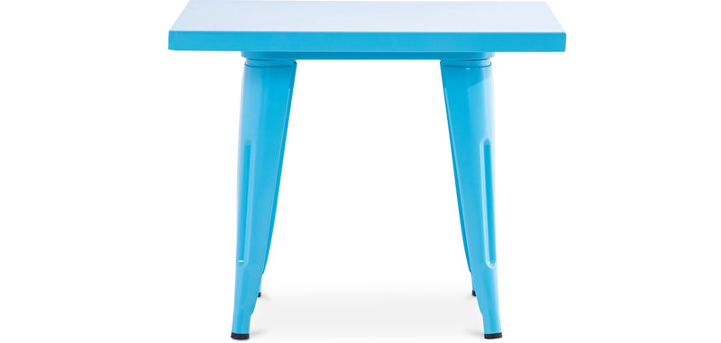 Table carrée pour enfants - Industrielle - Métal - 60cm - Stylix