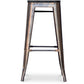 Barstol - Industriell Design - Tre & Metall - 76cm - Stylix