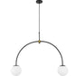 Lampe de plafond à boules en verre - Lampe suspendue à 2 bras - Josephine