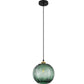 Lampe de plafond au design vintage - Suspension en forme de boule verte - Viola