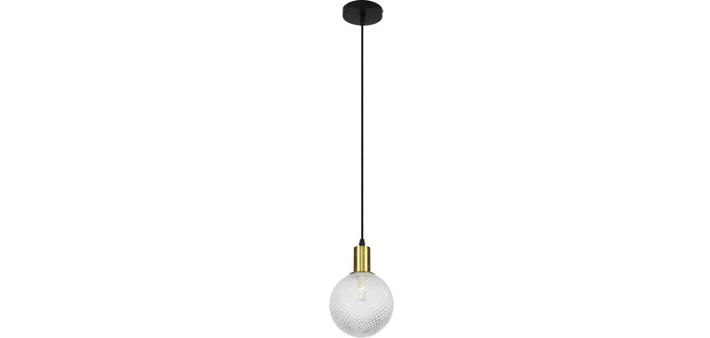 Lampe de plafond en boule de cristal - Lampe suspendue - Nellie
