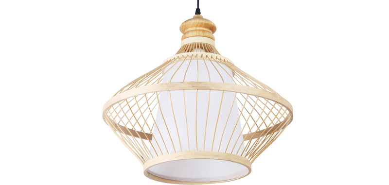 Lampe de plafond en bambou - Lampe suspendue stile Boho Bali - Amara