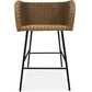 Rattanhocker mit Armlehnen - Boho Bali Design - Ishita
