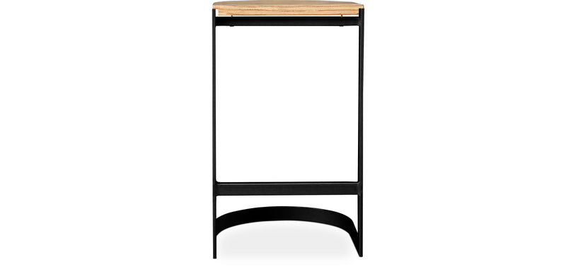 Industrieller Design-Hocker - Holz und Metall - 60cm - Lia