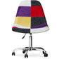 Chaise de Bureau à roulettes - Chaise de Bureau - Tapissée en Patchwork - Tessa