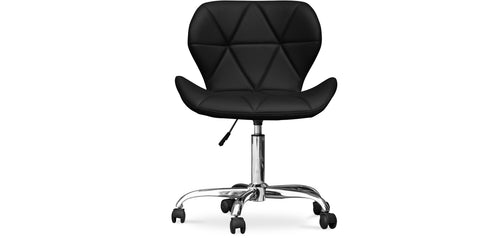 Chaise de bureau à roulettes - Chaise de bureau pivotante - Tapissée en simili cuir - Wito