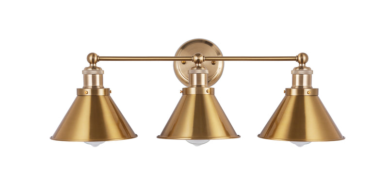 Applique Murale Dorée Vintage - 3 Lampes - Remir