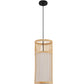 Lustre de plafond en bambou - Suspension de style Boho Bali - Lawan