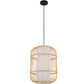 Lampe de plafond en bambou - Lampe suspendue au stile Boho Bali - Mane