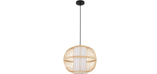 Lampe de plafond en bambou - Lampe suspendue de stile Boho Bali - Kaula