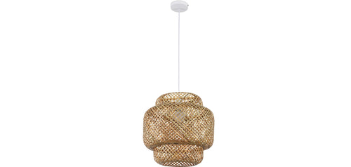 Lampe de plafond en bambou - Lampe suspendue au stile Boho Bali - Kamon