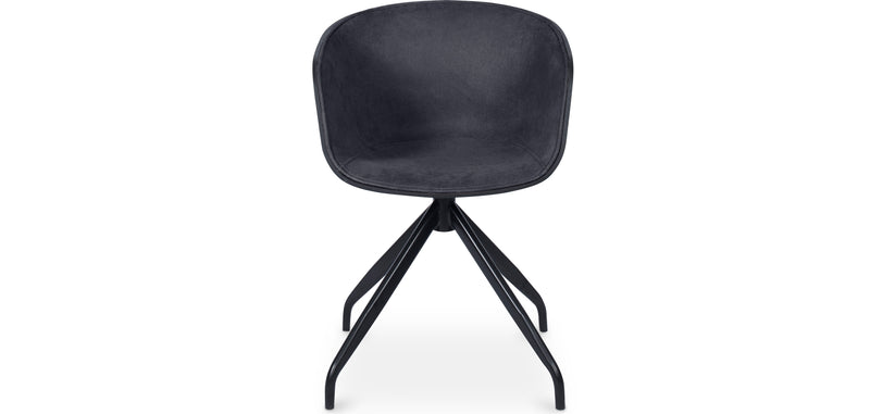 Chaise de bureau avec accoudoirs - Chaise de bureau design noire - Jodie