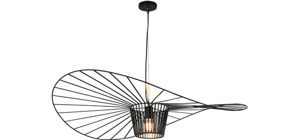 Vertical Hanging Lamp 100cm - Metal - gallery 3