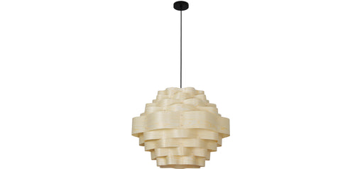 Lampe de plafond en bois - Lampe suspendue de stile Boho Bali - Aura