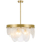 Lampa sufitowa z kryształowymi dyskami - Lampa wisząca design - Luna