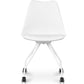 Chaise de bureau à roulettes - Chaise de bureau blanche - Canva