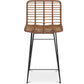 Tabouret de bar en osier - Boho Bali Design -65cm - Catori