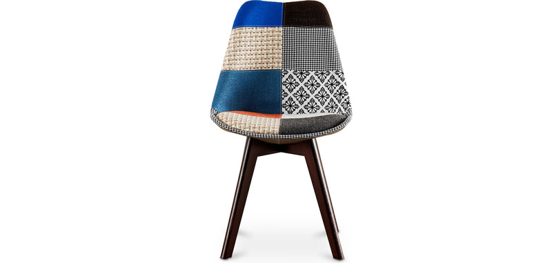Chaise de Salle à Manger - Revêtement Patchwork - Pixi