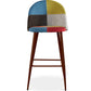 Tabouret Rembourré en Patchwork - Style Scandinave - Simona