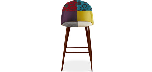 Tabouret Rembourré en Patchwork - Style Scandinave - Ray