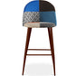 Tabouret Rembourré en Patchwork - Style Scandinave - Pixi
