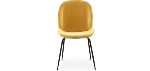 Chaise de salle à manger - Tapissée de velours - Rétro - Elias