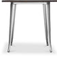 Table à manger carrée - Design industriel - Bois et métal - Stylix