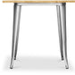 Square Industrial Dining Table - Wood and Metal - Stylix - gallery 2