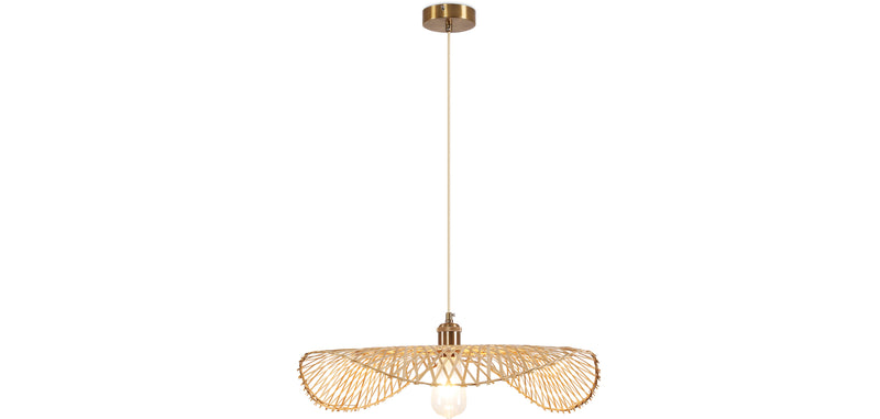 Lampe de plafond en bambou - Lampe suspendue de stile Boho Bali - Bahati