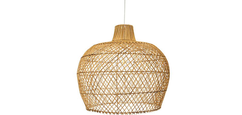 Lampe de plafond en rotin - Lampe suspendue de style Boho Bali - Mai