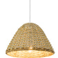 Lampe de plafond en rotin - Lampe suspendue de stile Boho Bali - Milo