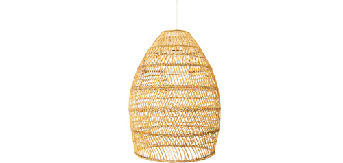 Lampe de plafond en rotin - Suspension de stile Boho Bali - 50cm - Puong