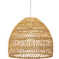 Hanging Lamp Boho Bali Style Natural Rattan - 40 cm - Hoa - gallery 1