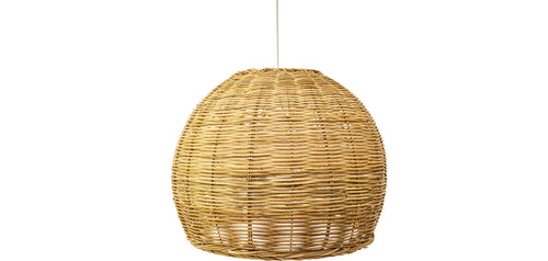 Lampe de plafond en rotin - Lampe suspendue stile Boho Bali - Paon