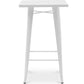 Square Stool Table - Industrial Design - 100 cm - Galla - gallery 1
