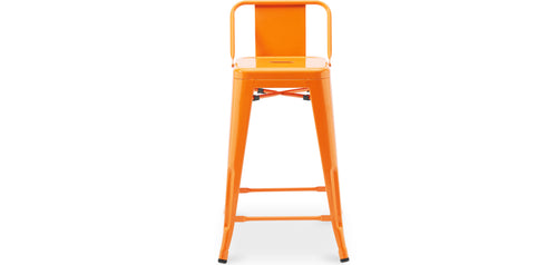 Bar Stool with Backrest - Industrial Design - 60cm - New Edition - Stylix - gallery 1