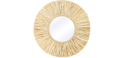 Lustro ścienne - okrągły design boho Bali (60 cm) - Grel